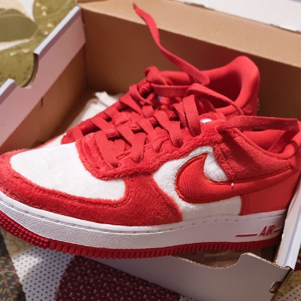 Nike Red and White Sneakers